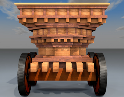 Temple chariot 3D design 02