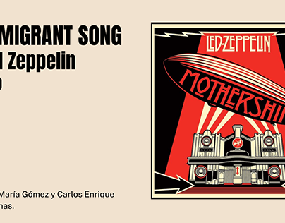 Poster Immigrant song Led Zeppelin 1970