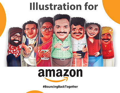 Amazon Bounce Back together Doll Illustration
