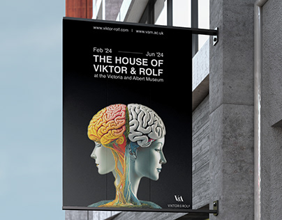 Cartel publicitario para curso exposición Viktor & Rolf