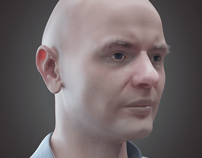 3D Realistic Male Face model