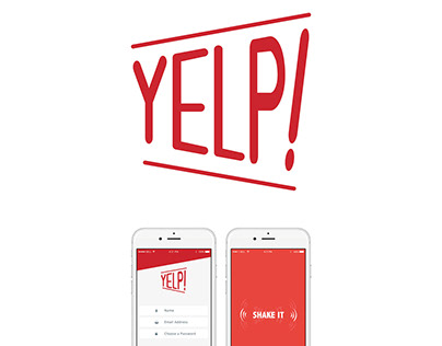 Yelp: logo design, layout and proposal of a new feature