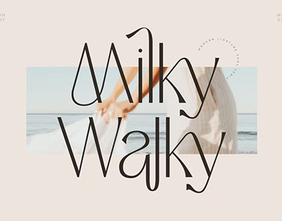 Milky Walky Font – Ligature Sans Serif