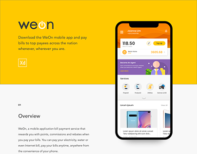 WeOn - Mobile Application
