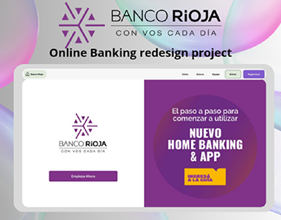 Rediseño página Banco Rioja