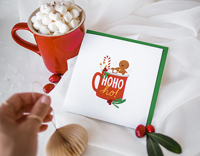 Cartes des fêtes pour Mimosa Design Boutique