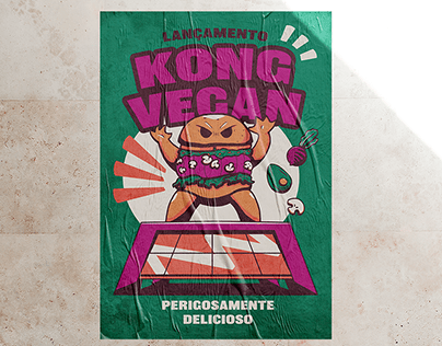 Kong Vegan - Ilustração