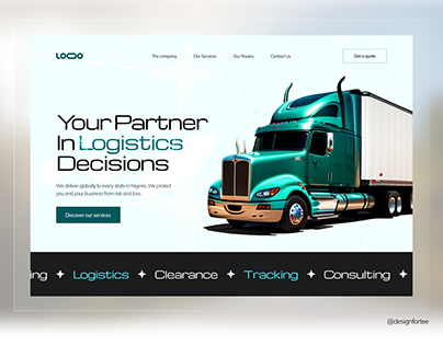 Logistics Firm Landing Page