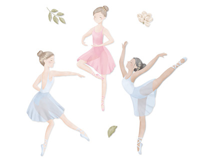 Ballerinas clip-art