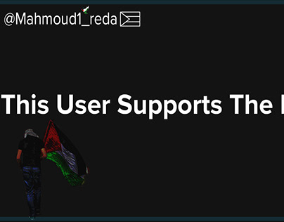 This user supports the Palestine cause (Twitter header)