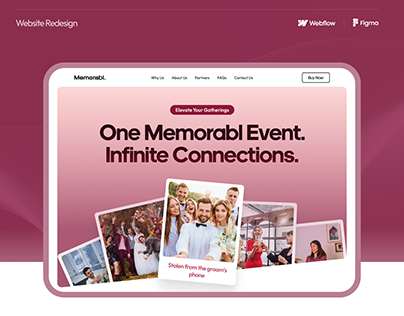 Marketing website redesign - Memorabl