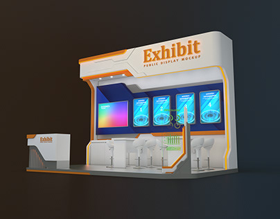 Booth 3D Model Download 15 Sqm 2205