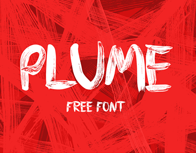 PLUME - Free Brush Font