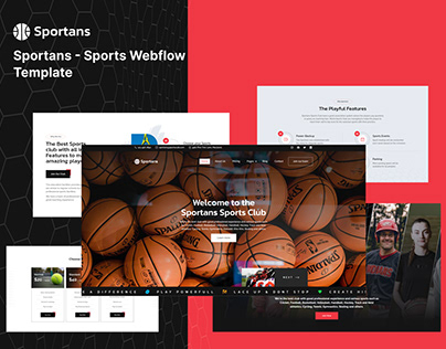 Best Sports Webflow Website Template Design Portfolio
