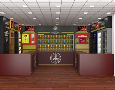 Royal Stag Wine Shop 3D Design