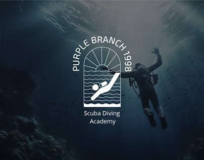 Purple Branch 1998 Scuba Diving Academy Brand Guideline