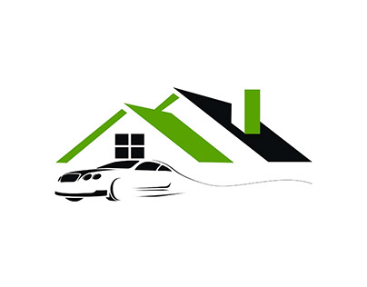 Logo Design of Real Estate with Car dealing
