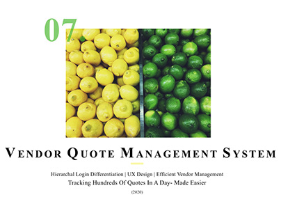Vendor Quote Management System