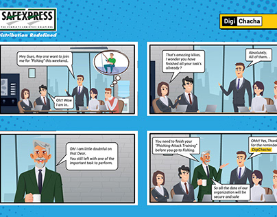 Corporate Comic Illustrations work for Magazines