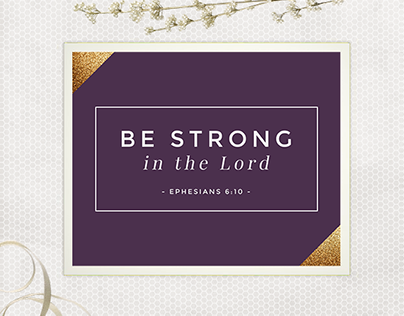 Be Strong Scripture Printable