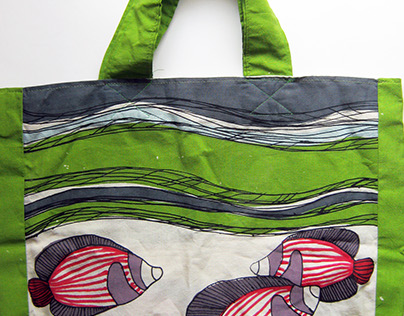 Beach textile bag