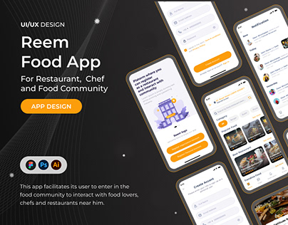 Food Restaurant App | Food Community | UI/UX Design