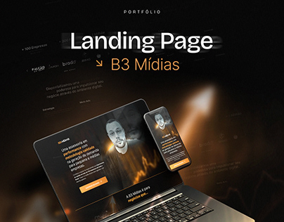 Project thumbnail - Landing Page - B3 Mídias