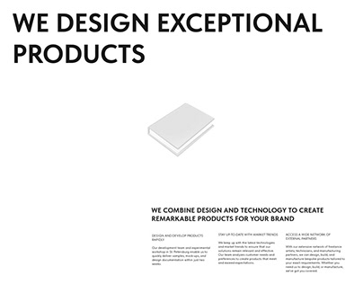 Product Design Lab Landing page
