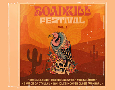 ROADKILL FEST 2022 - CD Design - Festival Compilation
