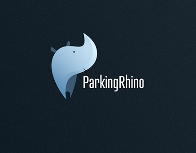 Logo concept for ParkingRhino- A Smart Parking solution