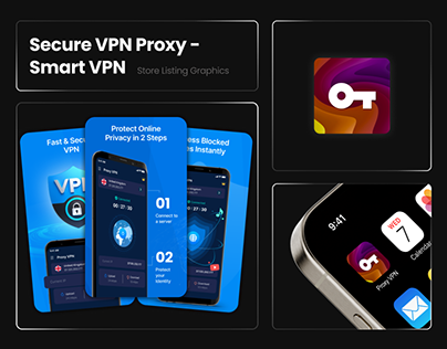 Secure VPN Proxy - Playstore Screenshots Assets