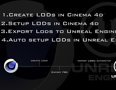 Auto LOD from Cinema 4d to Unreal Engine
