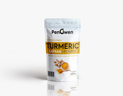 TURMERIC POUCH PACKAGING DESIGN