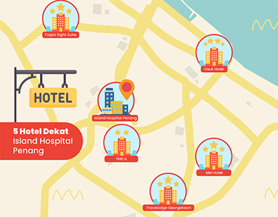 Maps of Hotel in Penang and Melaka