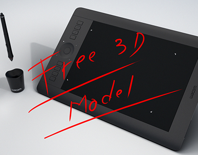 Wacom Intuos Pro M - Free 3D Model