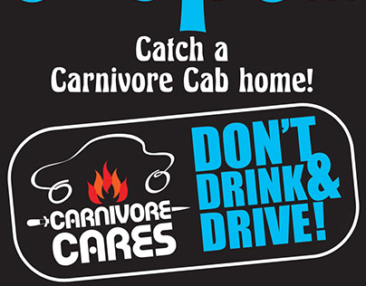 CARNIVORE MUSIC THEMED DONT DRINK AND DRIVE POSTERS