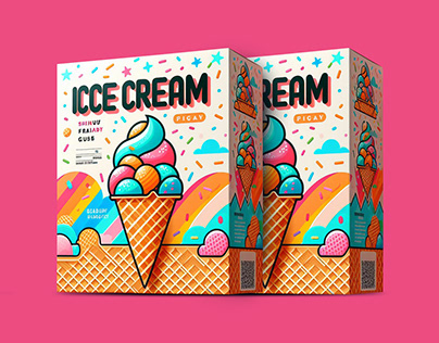 Ice-cream Box Packaging Design | Box Design | Packaging