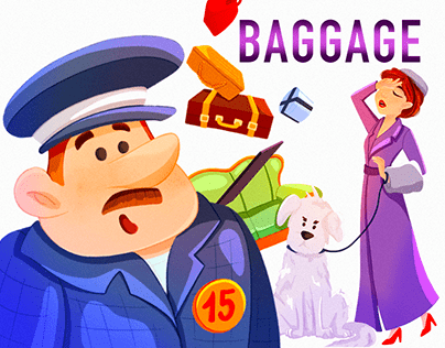 Illustrations for the children’s book Baggage