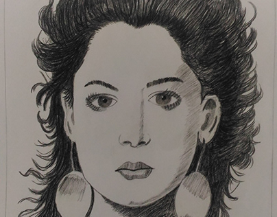 Sketch of Elegant Woman