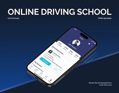 Project thumbnail - Online Driving School App|🎨 UI/UX