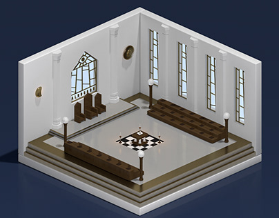 3D Masonic Lodge