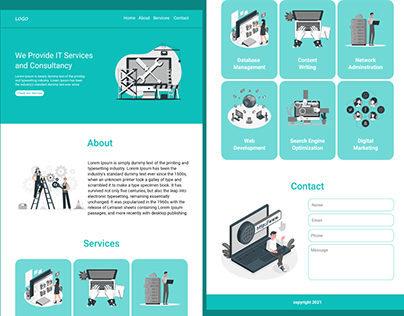 IT Services and Consultancy Website Design