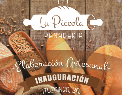 Diptych brochure - La Piccola bakery