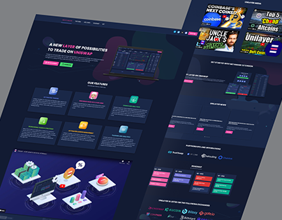Trading Platform Website UI UX Design