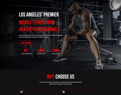 Personal Fitness Website Landing Page