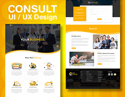 Consult Website UI / UX Design