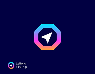 Flying modern letter o logo design | Branding Design