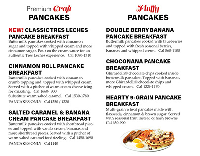 Denny's Mini Menu