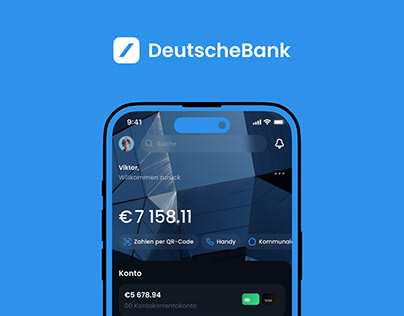 Deutsche Bank Mobile App Redesign / Rebranding Concept