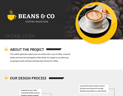 Coffee delivery app UX case study